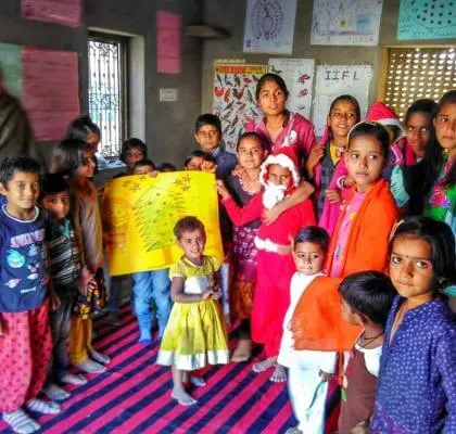 Spreading some festive cheer at our Sakhiyon Ki Baadi Centres